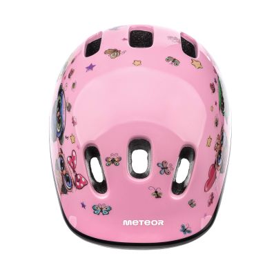 4. Meteor KS06 S Bike Helmet 48-52 cm Little Owl Pink 24809