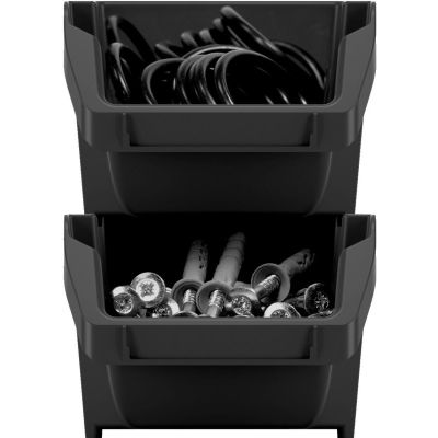 8. BINEER SHORT WORKSHOP BIN SET 10 PCS BLACK KISTENBERG