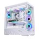 8. Lian Li Vector V100 PC Case, Midi-Tower, ATX, RGB, Tempered Glass - White