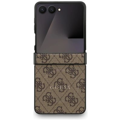 2. Guess 4G Classic MagSafe Case for Samsung Galaxy Z Flip 7 - Brown