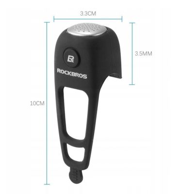 4. Rockbros CB1709BK electronic bicycle bell - black