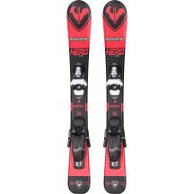ROSSIGNOL HERO Pro Team Kids Skis + LOOK 4 Gw Black Bulk Bindings