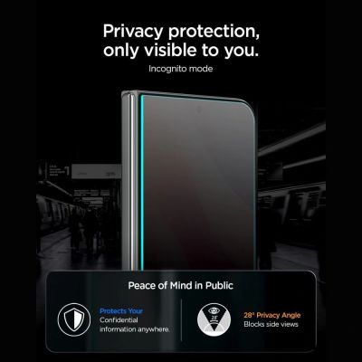 3. Spigen Glas.tR EZ Fit Pro HD AC 2-Pack Privacy Tempered Glass for iPhone Duo