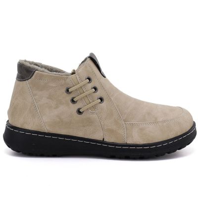 6. Comfortable beige women's ankle boots Potocki 25-90349