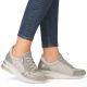 6. Women's gold wedge sneakers Remonte Rieker D2401-61