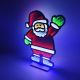 7. MIRROR DECORATION WITH LED DIODES INFINITY MIRROR EFFECT SANTA CLAUS