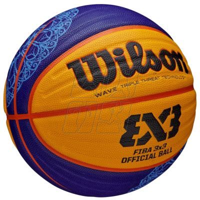 3. Wilson FIBA 3X3 Paris 2024 Replica Ball WZ3015001XB basketball