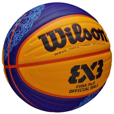 3. Wilson FIBA 3X3 Paris 2024 Replica Ball WZ3015001XB Basketball