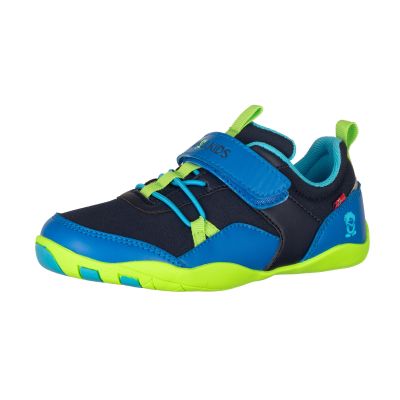 Trollkids Skaland Barefoot Hiker Shoes Navy/Medium Blue/Viper Green
