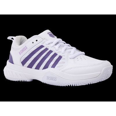 2. K-swiss COURT EXPRESS 2 WHITE/PURPLE HAZE/NEON LAVENDER-M sneakers (94428-151-M)
