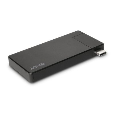 Lindy 43336 Docking Station Wired USB 3.2 Gen 1 (3.1 Gen 1) Type-C Black