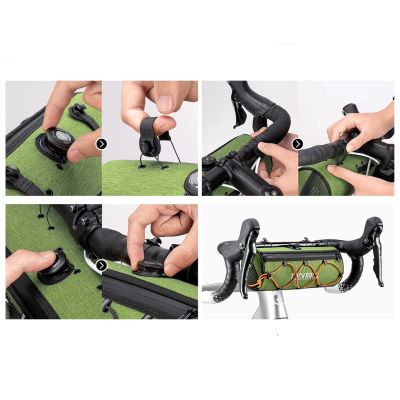 10. Rockbros TL002 ROAD TO SKY 1.5L Handlebar Bag Waterproof - Green