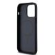7. DKNY Leather Monogram Pattern Metal Logo MagSafe Case for iPhone 14 Pro Max - Black
