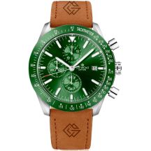Men's Watch Giewont Chronograph Sapphire Brown Green GW8720-A3