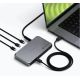 4. Satechi Thunderbolt 4 Slim Hub Pro - USB-C hub (DC 20V port, USB 3.2 Gen 2 Data Port, 3x Thunderbolt 4 port) (space gray)