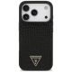 3. Guess Croco Triangle Logo MagSafe Case for iPhone 18 Pro / 17 Pro – black