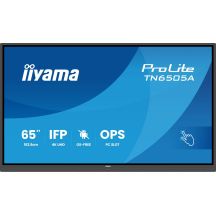 iiyama TN6505A-B1AG signage display Interactive flat panel 163.8 cm (64.5") 500 cd/m2 4K Ultra HD Black Touchscreen