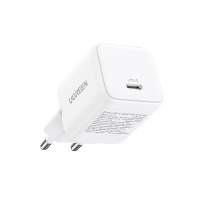 4. Ugreen Nexode N Series X512 20W GaN 1x USB-C Wall Charger - White