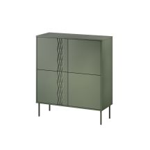 4D TRESSE chest of drawers 100x40x110 matt green