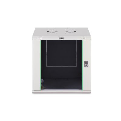 4. Digitus DYNAmic 19" 12U 600x600 wall-mounted network cabinet, glass door, gray, undivided, assembled, 60kg