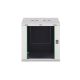 4. Digitus DYNAmic 19" 12U 600x600 wall-mounted network cabinet, glass door, gray, undivided, assembled, 60kg