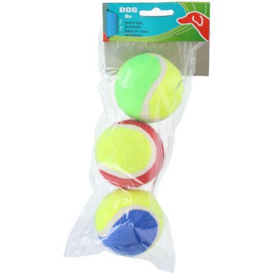 TENNIS BALL FOR DOGS 3 PCS COLOR