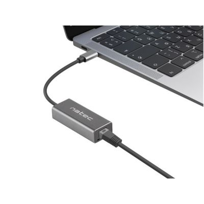 5. NATEC CRICKET NETWORK CARD 1GB USB-C 3.1 1X RJ45 ON CABLE NNC-1925