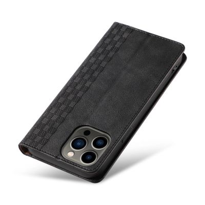 11. Magnet Strap Case for Samsung Galaxy S23 Ultra Flip Wallet Mini Lanyard Stand Black