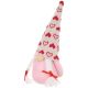8. GNOME 20CM VALENTINE'S DAY DECORATION GIRL PINK