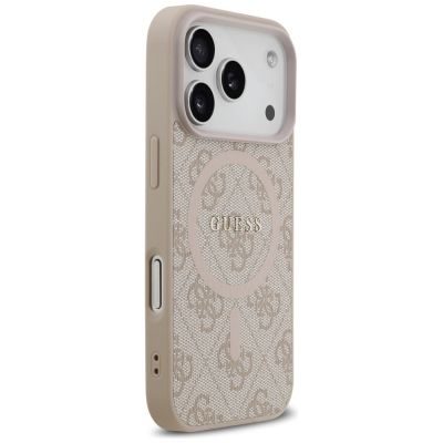 4. Guess 4G Ring Classic Logo MagSafe Case for iPhone 17 Pro - Pink