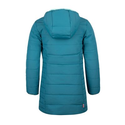 2. Trollkids Girls Stavanger Coat winter blue insulated hooded jacket (219-323)