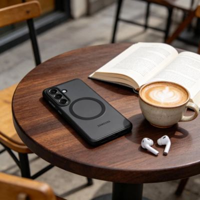 3. Tech-Protect MagPeak MagSafe case for Samsung Galaxy S26 - black