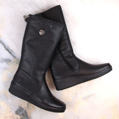 20. Rieker W RKR237B Leather Waterproof Boots Lined with Lambswool