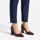 5. Burgundy suede pointed toe pumps Sergio Leone PB216
