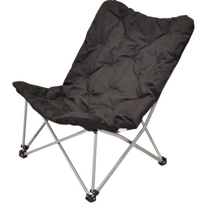 5. HIGH DELUXE CAMPING CHAIR WITH CUSHION ANTHRACITE REDCLIFFS