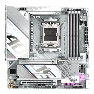 2. Gigabyte X870M AORUS ELITE WIFI7 ICE (X870,AM5,ATX,DD