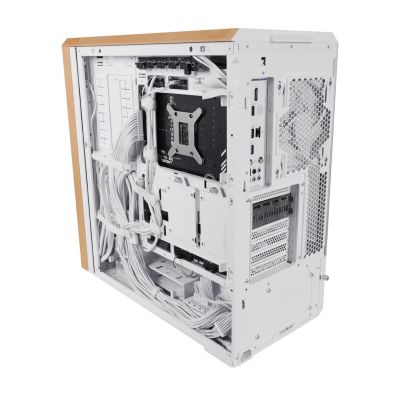 11. Lian Li Lancool 217 PC Case, Midi-Tower, ATX, Tempered Glass - White