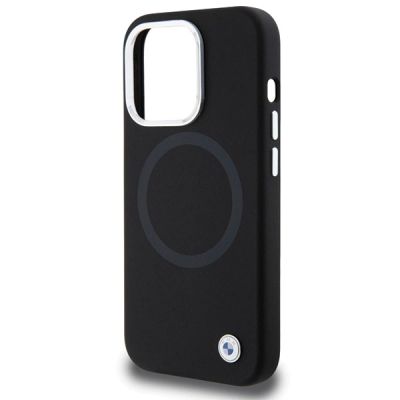 6. BMW Signature Liquid Silicone MagSafe case for iPhone 15 Pro Max - black