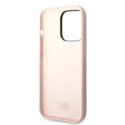 7. Karl Lagerfeld KLHCP14LSNCHBCP iPhone 14 Pro 6.1" hardcase pink/pink Silicone Choupette