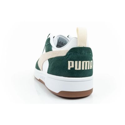 5. Puma Rebound v6 men's sports sneakers fashionable comfortable white green