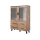 LOTTA 120 2D4S display cabinet wotan + matt black