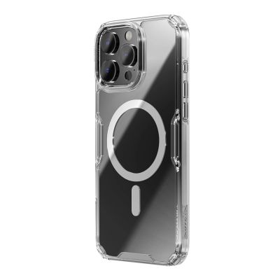 2. Nillkin Nature Pro Magnetic Case with MagSafe for iPhone 16 - Transparent & White