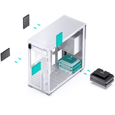 6. Jonsbo D41 MESH Screen computer case, white