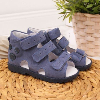 2. Orthopedic leather sandals Kornecki Jr KORORT16 blue