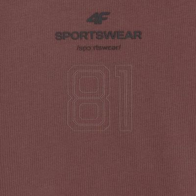 5. Men's T-shirt 4F M2961 dark brown 4FWAW25TTSHM2961 80S