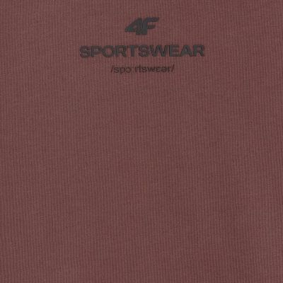 5. Men's T-shirt 4F M2961 dark brown 4FWAW25TTSHM2961 80S