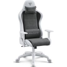 SENSE7 Spellcaster FUKU PU Armchair White and Gray
