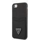 2. Guess GUHCI8PSATPK iPhone 7/8 SE 2020 / SE 2022 hardcase black/black hardcase Saffiano Triangle Logo Cardslot