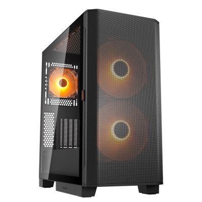 7. COUGAR CGR-5YA6B-RGB Midi Tower PC Case, Black