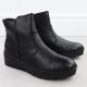 3. Women's leather wedge ankle boots black Rieker X9165-01